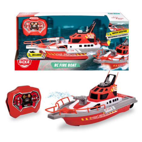 Dickie RC loď hasiči 37cm, 3kan