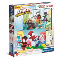 Clementoni: Puzzle 2x20 dílků. - Spidey a jeho úžasní přátelé