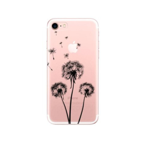 iSaprio Three Dandelions - black pro iPhone 7 / 8