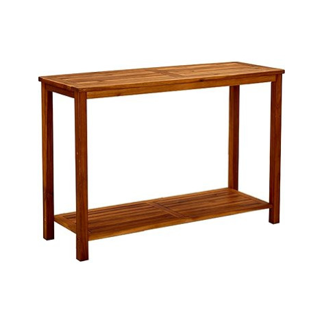 Zahradní konzolový stolek 110 × 40 × 75 cm masivní akáciové dřevo, 316406 SHUMEE