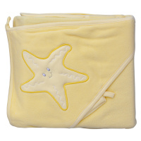 Scarlett Froté ručník hvězda s kapucí žlutý