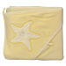 Scarlett Froté ručník hvězda s kapucí žlutý