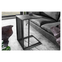LuxD Designový odkládací stolek Haines 43 cm vzor mramor