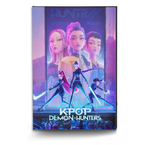 Obraz na plátně KPop Demon Hunters | LED, - 30×40 cm Pyramid