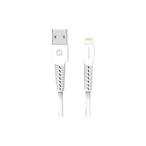 Swissten datový kabel lightning 1m bílý