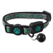 Obojek Active Cat Reflective XS limetka 1x19-31cm