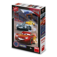 Puzzle Cars 3: Vítězné kolo 100 xl dílků neon DINO