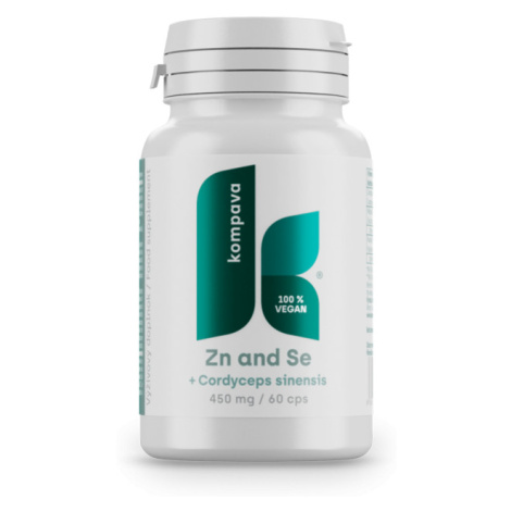 KOMPAVA Zinek a selen CORDYCEPS SINENSIS 450 mg / 60kapslí