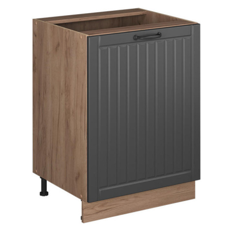 Vicco SPODNÍ SKŘÍŇKA KUCHYŇSKÉ LINKY Fame-Line, Tmavě šedá/Zlatý mocný dub, 60 cm 1 dvířka bez p