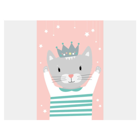 ELIS DESIGN koťátko na plakátě rozměr: 50 x 70 cm Pastelowe Love