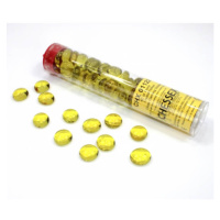 Chessex Gaming Glass Stones in Tube Yellow (žetony) – 40 ks