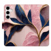 iSaprio flip pouzdro Pink Leaves pro Samsung Galaxy S24+