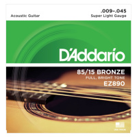D'Addario EZ890 80/15 Bronze Super Light - .009 - .045