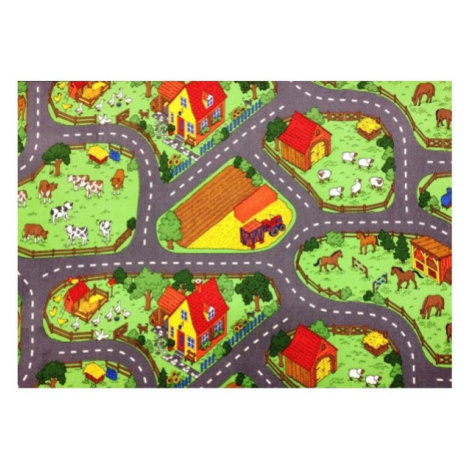 Dětský hrací koberec farma 2 - 133 x 165 cm