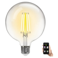 B.V. LED Stmívatelná žárovka FILAMENT G125 E27/6W/230V 2700-6500K Wi-Fi
