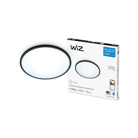 WiZ Tunable White SuperSlim stropní svítidlo 16W černé
