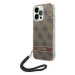 Kryt Guess GUOHCP14LH4STW iPhone 14 Pro 6,1" brown hardcase 4G Print Strap (GUOHCP14LH4STW)