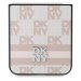 Zadní kryt DKNY PU Leather Checkered Pattern and Stripe pro Samsung Galaxy Z Flip6, růžová