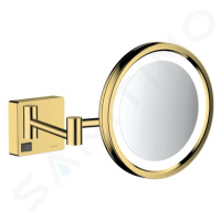 Hansgrohe 41790990 - Kosmetické nástěnné zrcátko s LED osvětlením, leštěný vzhled zlata