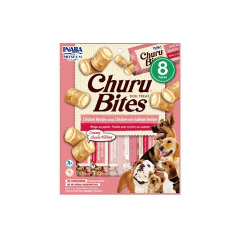 Churu Dog Bites Chicken Wraps Chicken Salmon 8x12g