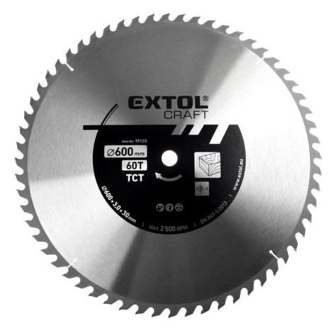 EXTOL CRAFT 19128 kotouč pilový 600x3,0x30mm s SK plátky 60Z Extol Premium