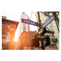 Fotografie Fifth Ave and West 33rd sign in New York City, ViewApart, 40 × 26.7 cm