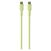 PURO Soft USB-C/USB-C kabel, 1,5 m světle zelený