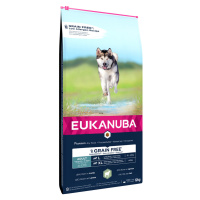 Krmivo Eukanuba Grain Free Adult Large Dogs s jehněčím - výhodné balení: 2 x 12 kg