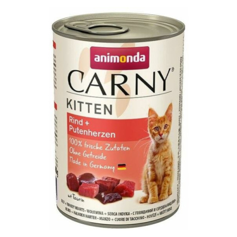 Konzerva Animonda Carny Kitten - hovězí, krůtí 400g