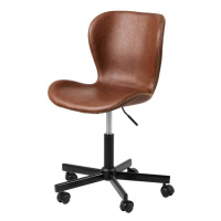 Kancelářská židle BATILDA hnědá/černá