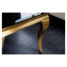 LuxD Designový konferenční stolek Rococo 100 cm černý / zlatý