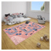 Hanse Home Collection koberce Dětský koberec Adventures 104538 Rose - 80x150 cm
