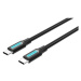 Vention Type-C (USB-C) 2.0 Male to USB-C Male Cable 1M Black PVC Type