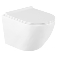 MEXEN/S Lena Závěsná WC mísa včetně sedátka s slow-slim, duroplast, bílá 30220500
