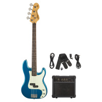 Vintage V40 COASTER BASS GUITAR PACK - CANDY APPLE BLUE