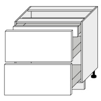 ArtExt Kuchyňská skříňka spodní, D2A/80/1A Quantum Barva korpusu: Grey