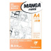 Blok Clairefontaine Manga BD Comic squares A4, 40 listů, 200g Clairefontaine