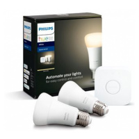 Philips Hue White 9W E27 malý starter kit