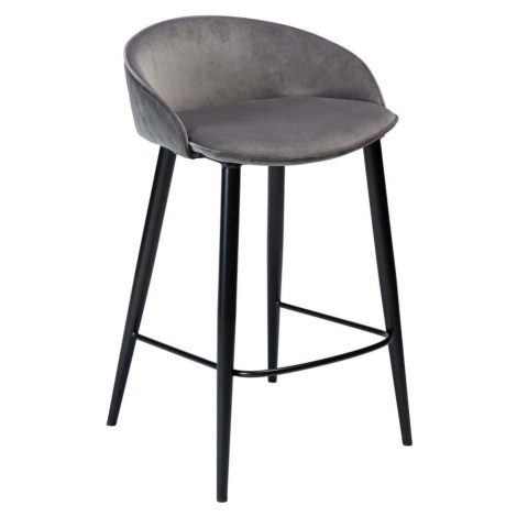 Šedá sametová barová židle 80 cm Dual – DAN-FORM Denmark ​​​​​DAN-FORM Denmark