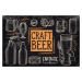 Plechová cedulka "Craft beer dark" Plechová cedulka - "Craft beer dark", 300 x 200 mm, Kód: 2642