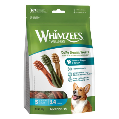 WHIMZEES Zubní kartáček dentální pamlsek pro psy S (7-12kg) 14ks