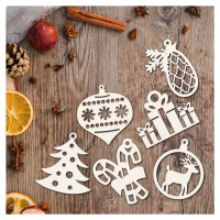 Vánoční dekorace - Set 6 druhů po 4 ks (24ks)