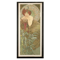 Obrazová reprodukce The Precious Stones: Emerald, Mucha, Alphonse Marie, 20 × 40 cm