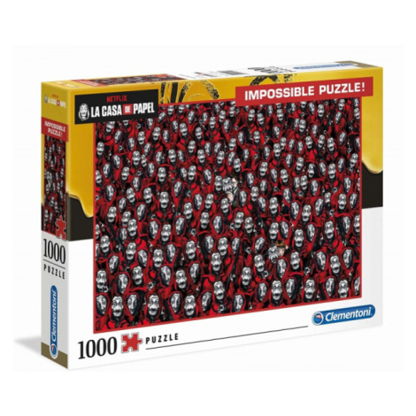 Clementoni - Puzzle Impossible 1000 Netflix Papírový dům