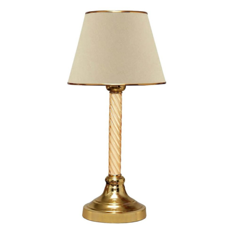 Stolní lampa AYD 1xE27/40W/230V béžová/zlatá 780SGN2562