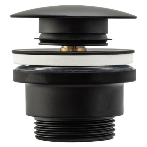 OLSEN SPA Umyvadlová click/clack výpusť, univerzální, černá BAHA5216 Olsen-Spa