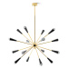 Stilnovo Stilnovo Sputnik LED závěsné světlo, zlatá/černá