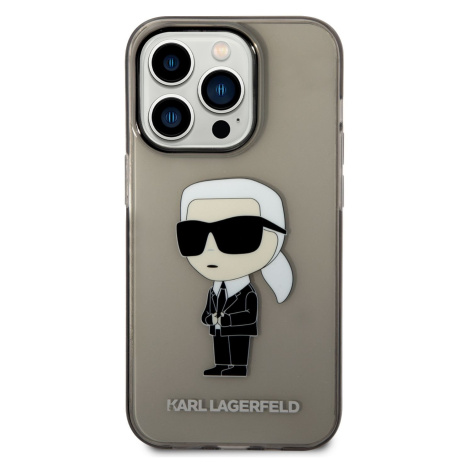 Zadní kryt Karl Lagerfeld IML Ikonik NFT pro Apple iPhone 14 Pro, černá