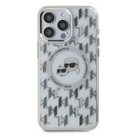 Pouzdro Karl Lagerfeld pro iPhone 15 6.1 průhledný IML Monogram