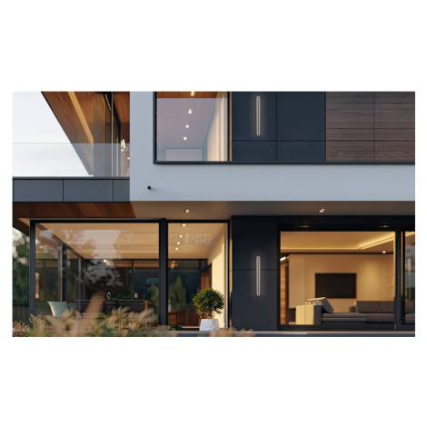 Venkovní nástěnná lampa STICK L-30 černá 12W opálové stínidlo IP65 CANDELLUX